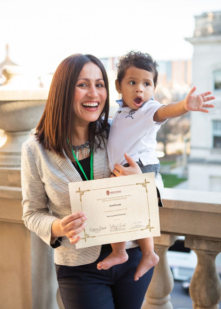 Areli Estrada and child