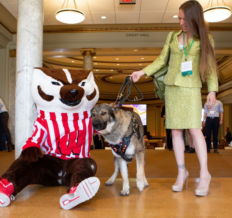 jen proud with bucky